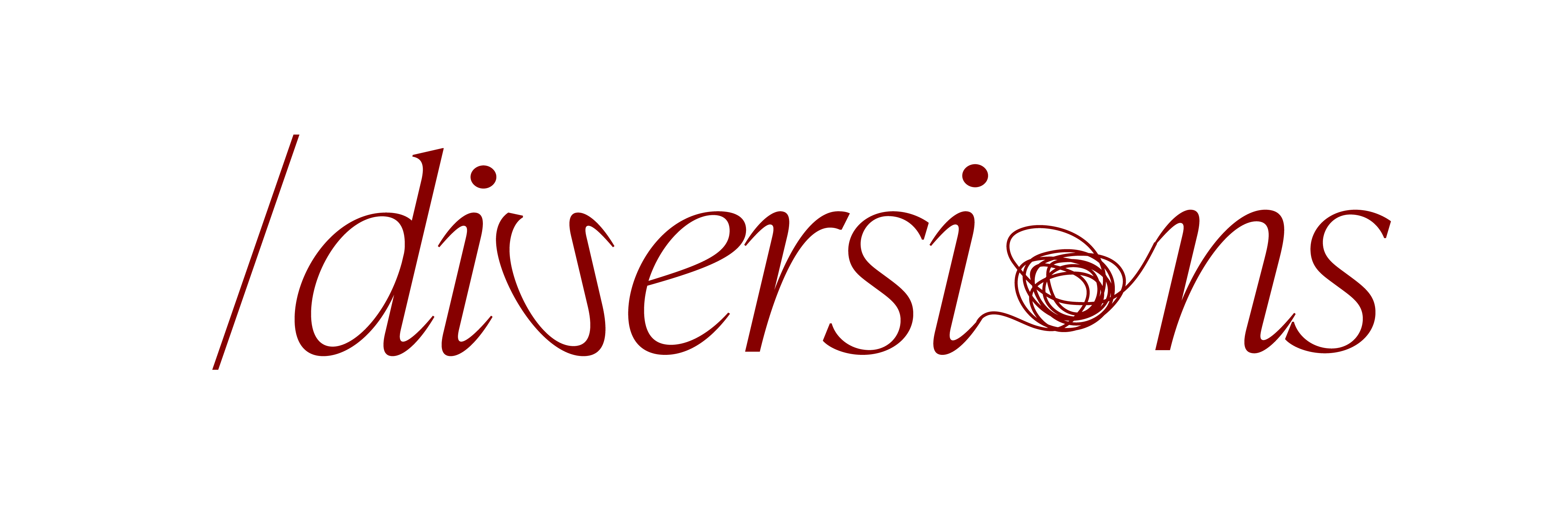 logo principal diversions rouge profond