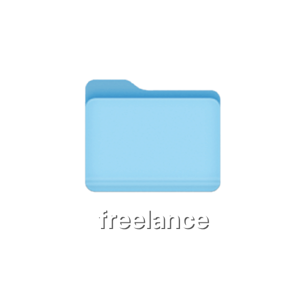 dossier d'ordinateur freelance