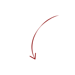 flèche au crayon rouge foncé