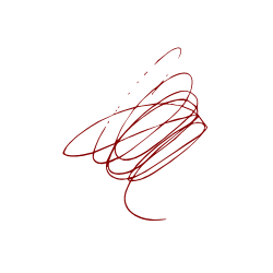 gribouillis au crayon rouge foncé