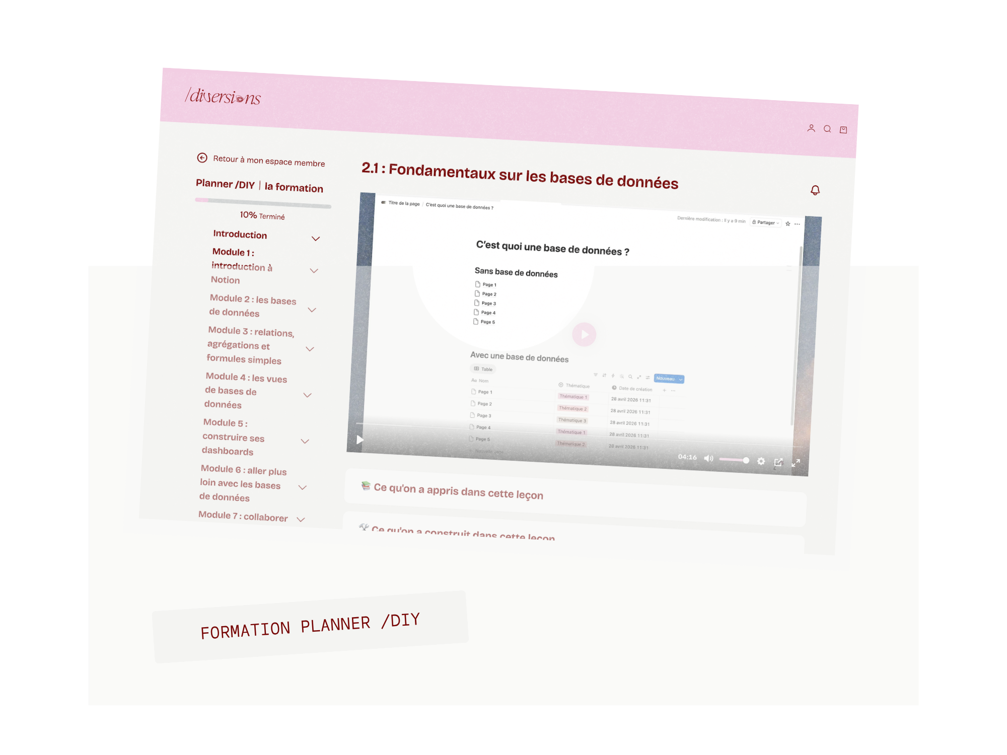 Formation Planner /DIY