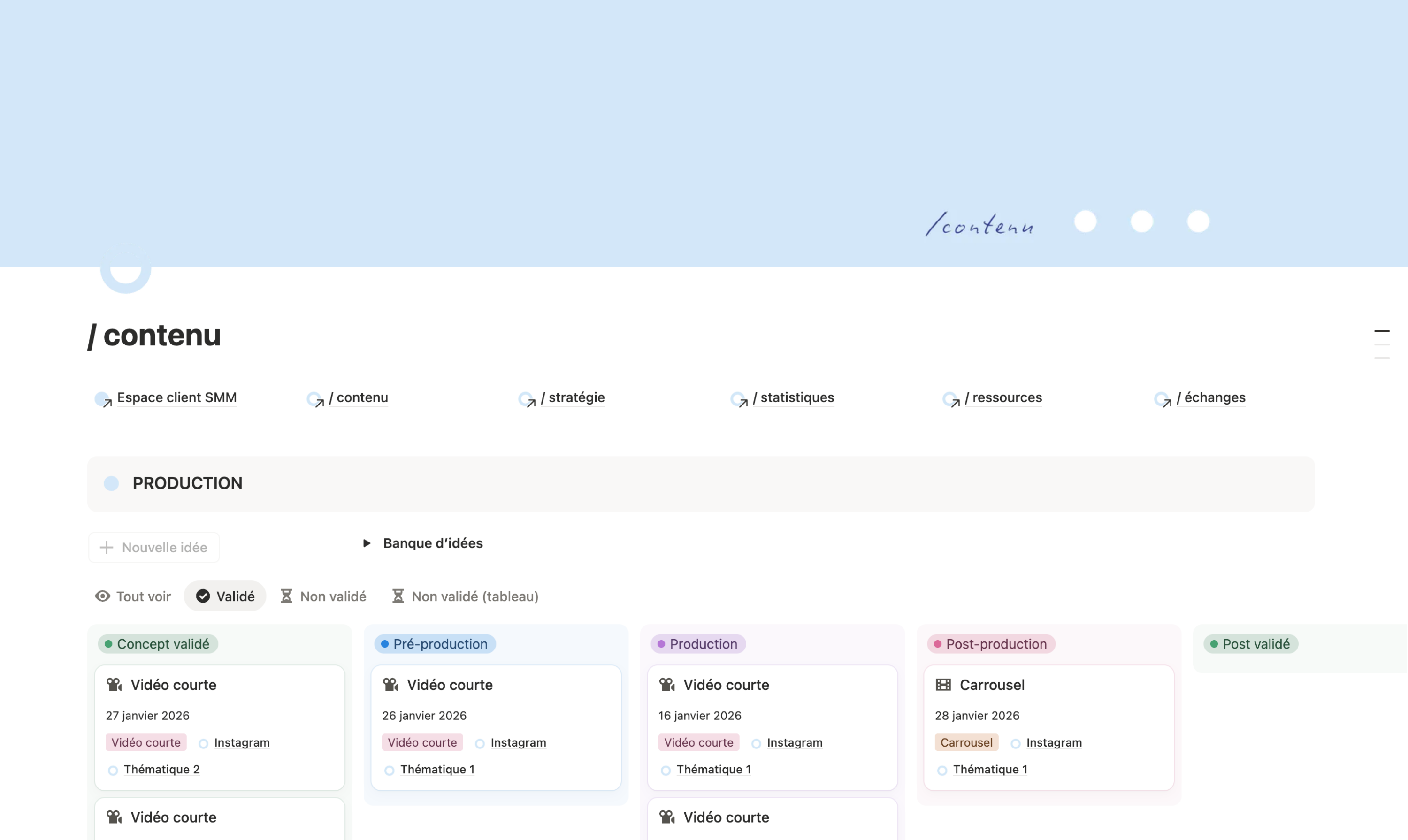 Espace Client SMM