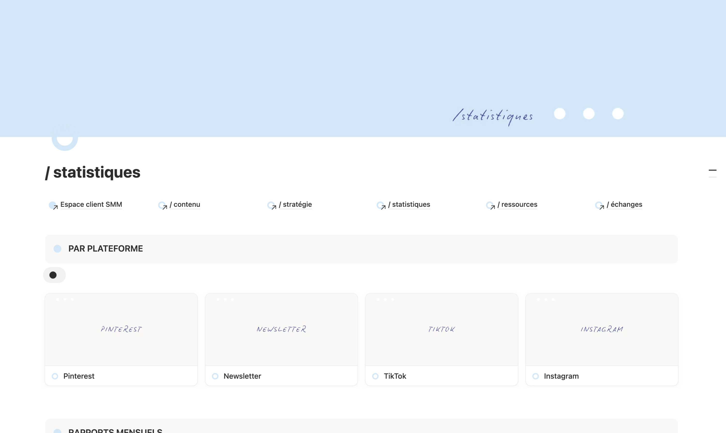 Espace Client SMM