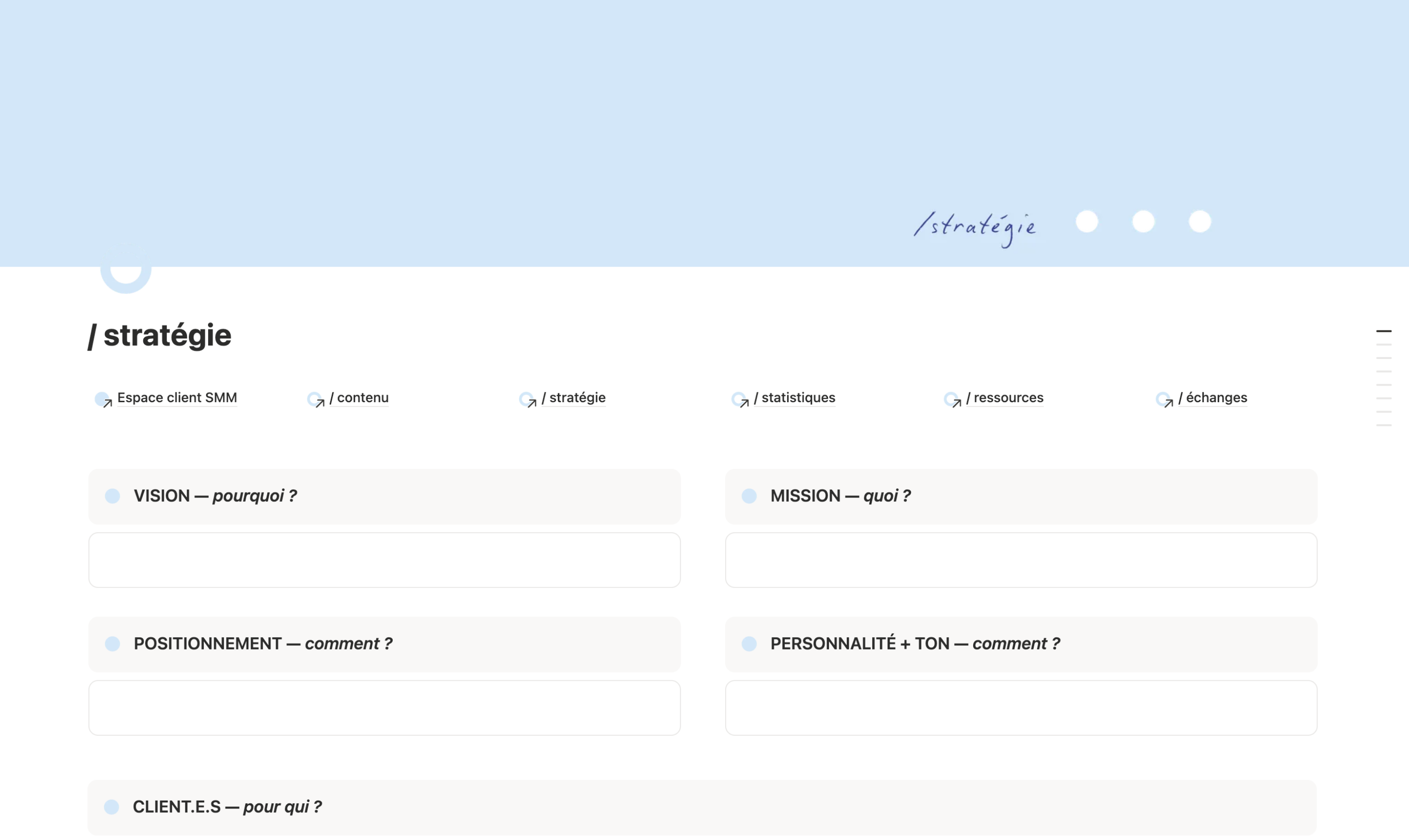 Espace Client SMM