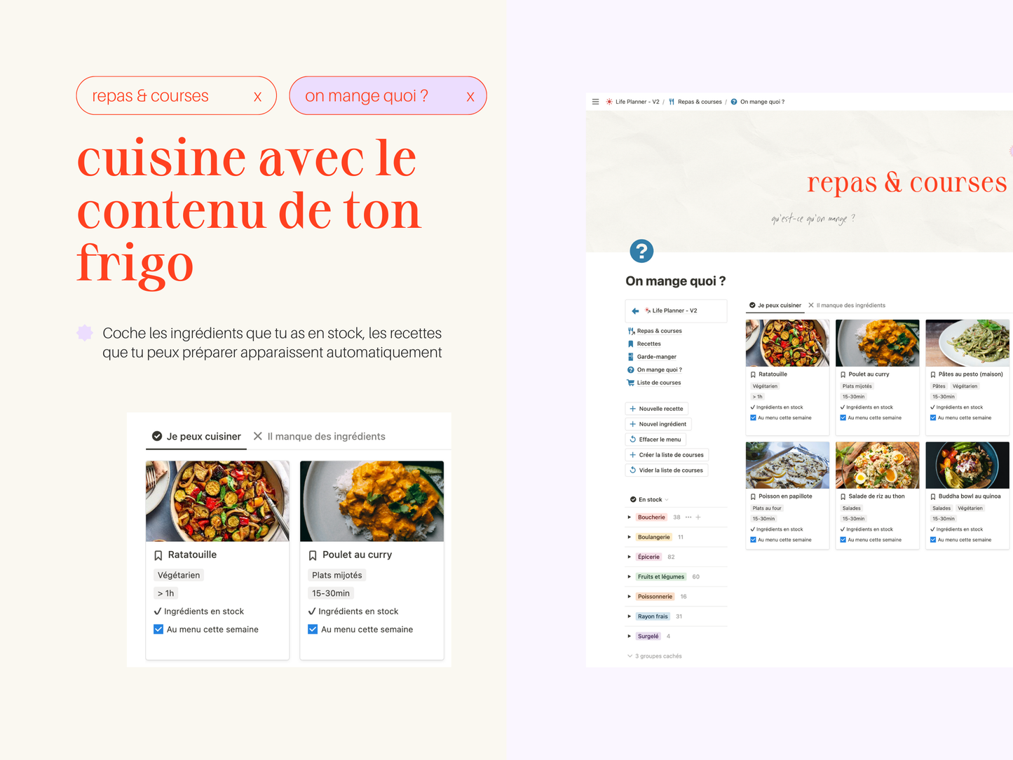 Planificateur de repas