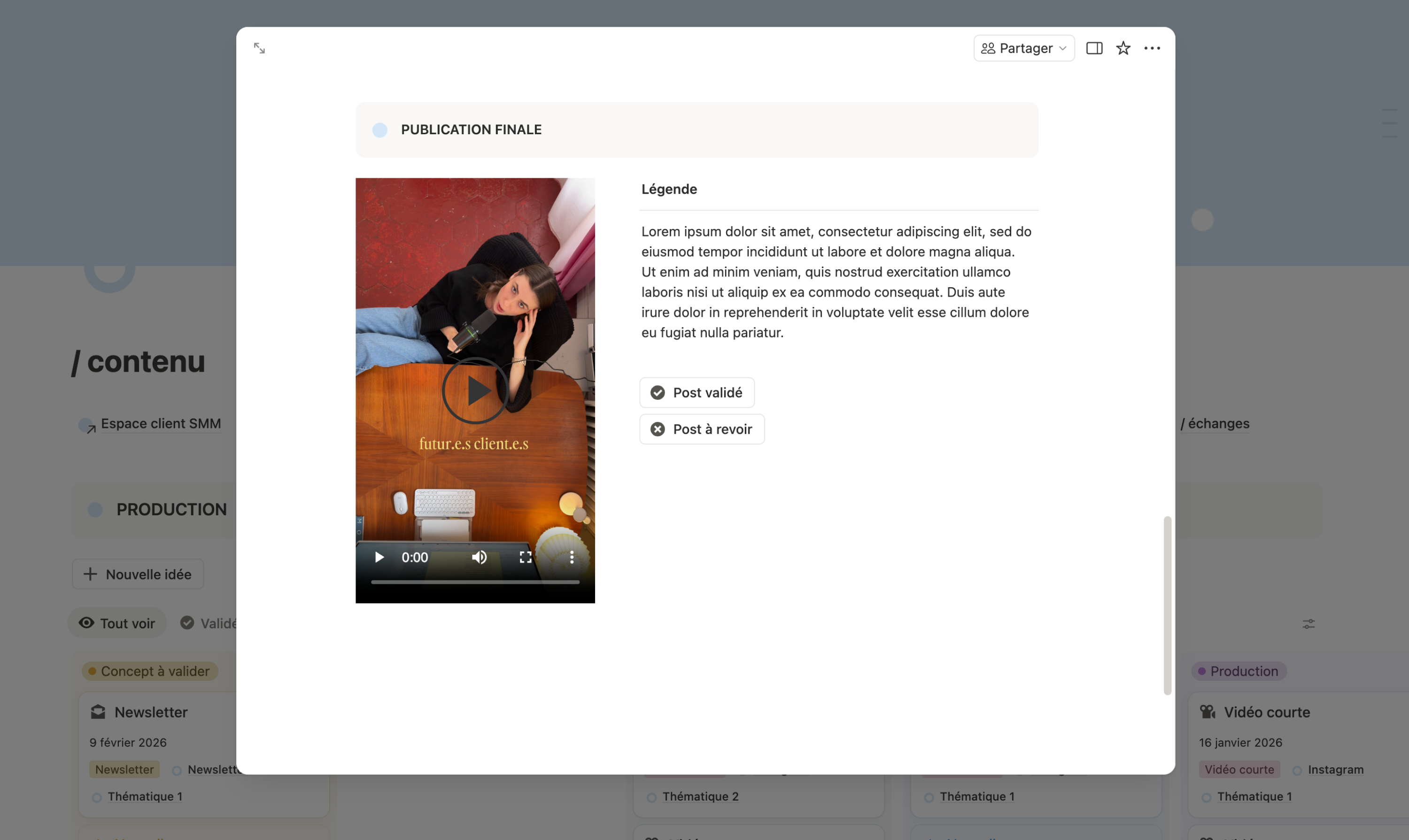 Espace Client SMM